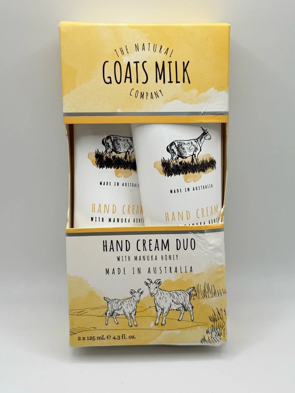 The Natural Goats Milk Company Hand Cream Duo Manuka Honey - 2 Pack